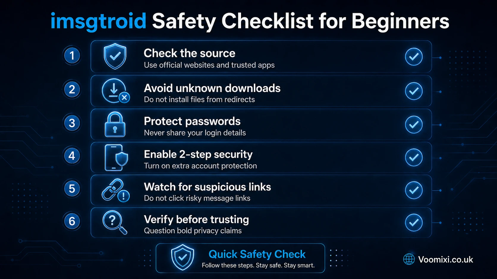 Practical Safety Checklist